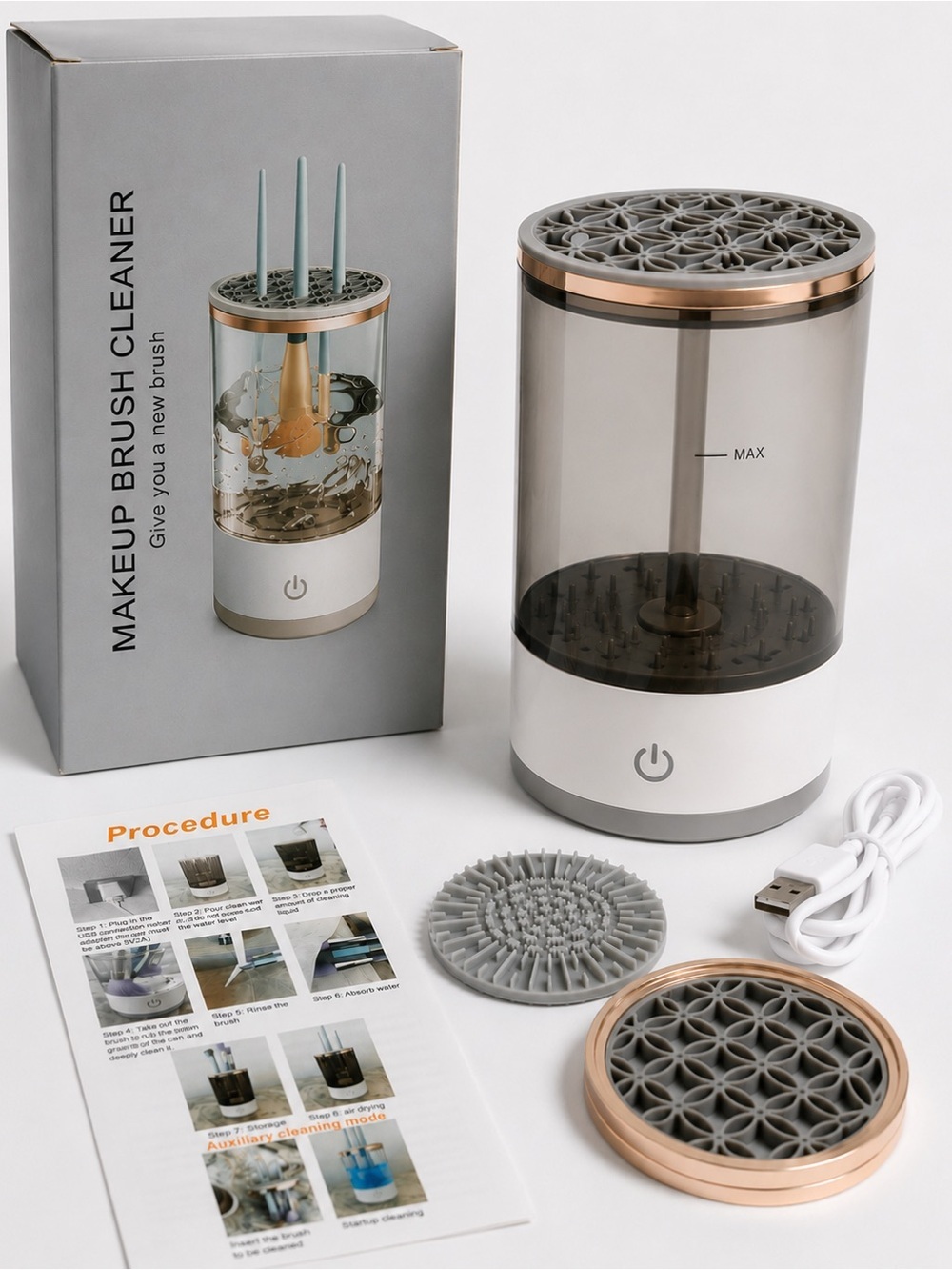 USB Electric Makeup Brush Cleaner & Dryer Machine